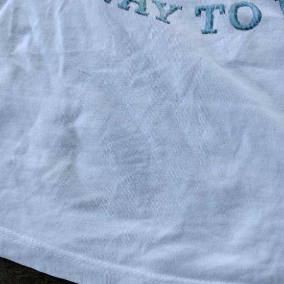 ACDC Size 16 Band T Shirt White Graphic Short Sleeve Crew Neck Cotton - Picture 8 of 8